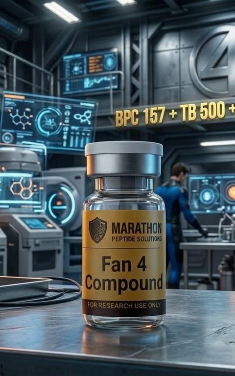 Fantastic 4 Compound ( BPC157 + TB500 + KPV + CARTALAX ) research compound vial