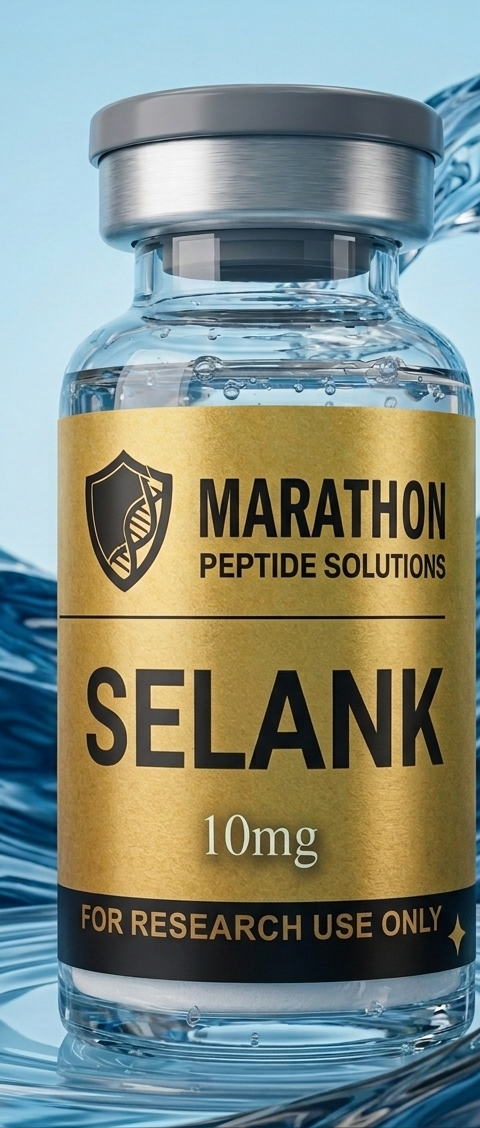 Selank research compound vial