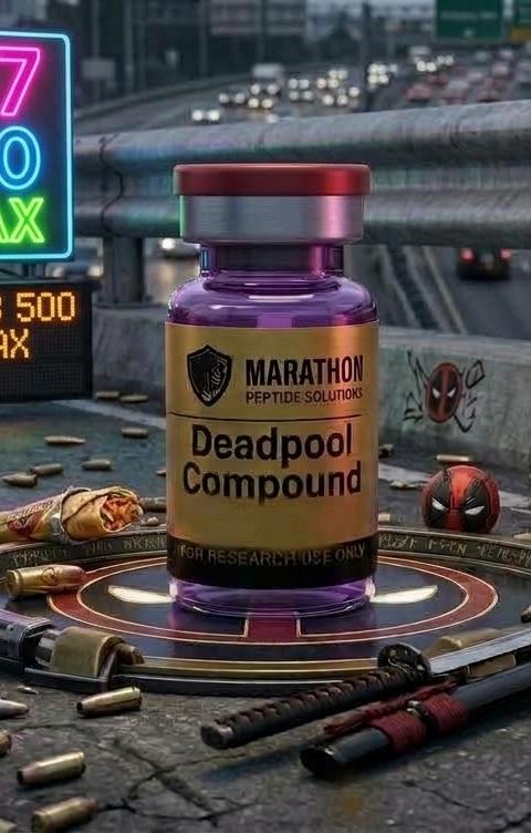 DeadPool Compound ( BPC 157 + TB 500 + CARTALAX ) research compound vial