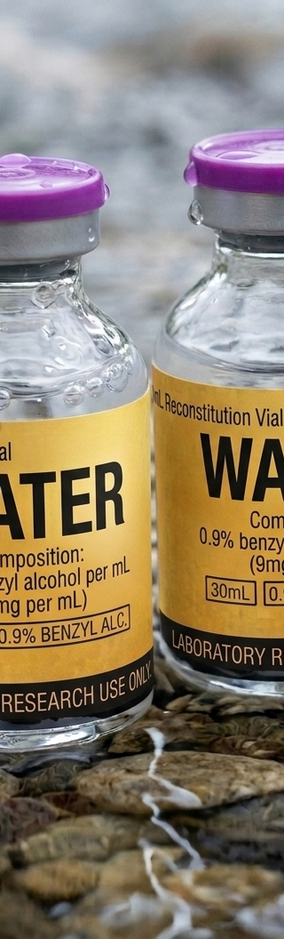 WATER research compound vial
