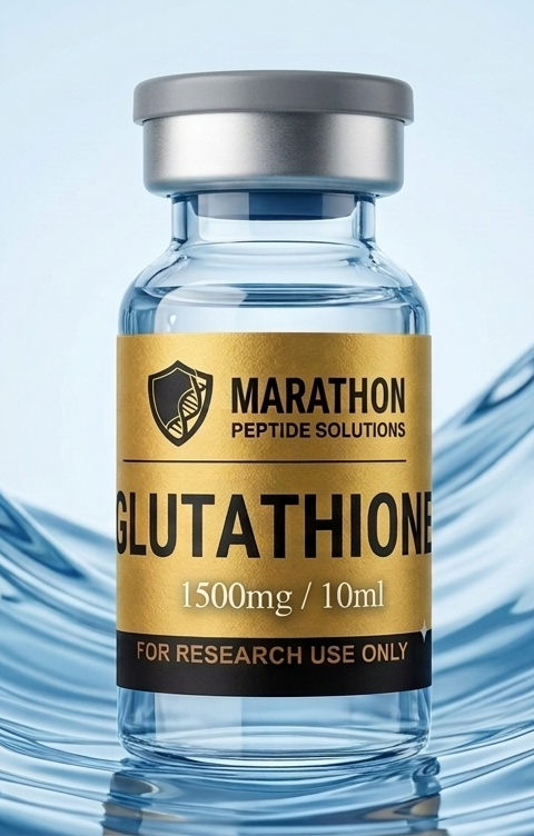 Glutathione research compound vial
